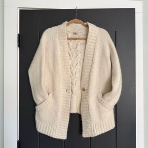 Faherty Cream Cardigan Sweater